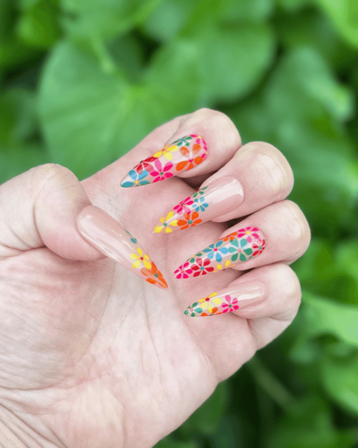 Flower Press-On Nails